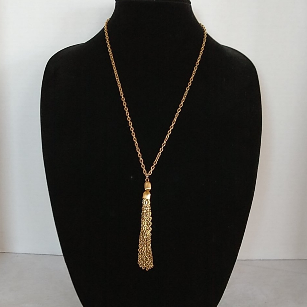 Goldtone Drop Necklace